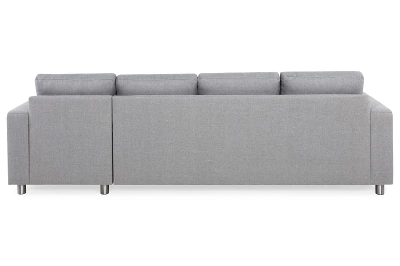 Crazy 4-sits Vändbar L-formad Divansoffa i Tyg - Grå - Möbler - Soffa - Divansoffor & schäslongsoffa - 4 sits soffa med divan