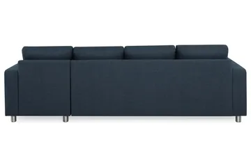 Crazy 4-sits Vändbar L-formad Divansoffa i Tyg - Mörkblå - Möbler - Soffa - Divansoffor & schäslongsoffa