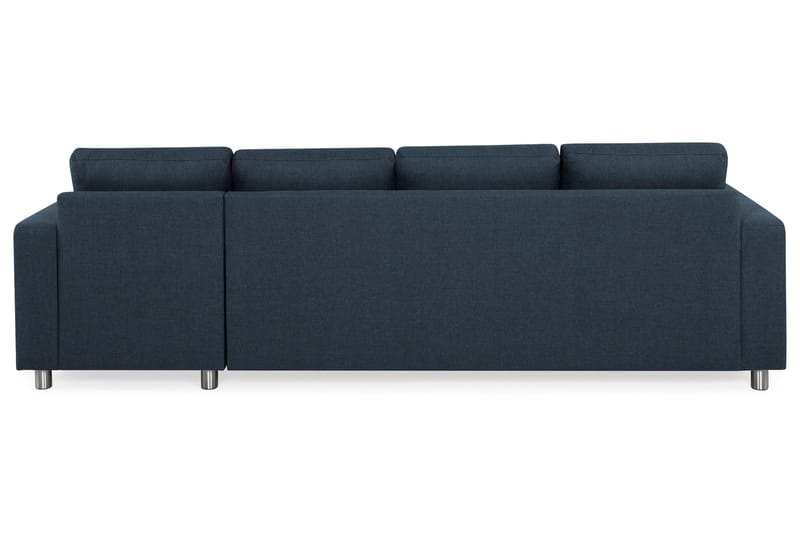 Crazy 4-sits Vändbar L-formad Divansoffa i Tyg - Mörkblå - Möbler - Soffa - Divansoffor & schäslongsoffa