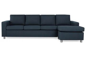 Crazy 4-sits Vändbar L-formad Divansoffa i Tyg - Mörkblå - Möbler - Soffa - Divansoffor & schäslongsoffa