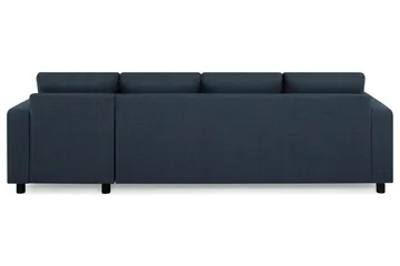 Crazy 4-sits Vändbar L-formad Divansoffa i Tyg - Mörkblå - Möbler - Soffa - Divansoffor & schäslongsoffa