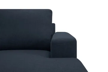 Crazy 4-sits Vändbar L-formad Divansoffa i Tyg - Mörkblå - Möbler - Soffa - Divansoffor & schäslongsoffa