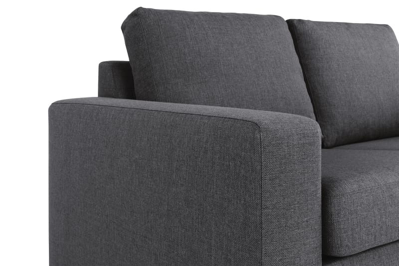 Crazy 4-sits Vändbar L-formad Divansoffa i Tyg - Mörkgrå - Möbler - Soffa - Divansoffor & schäslongsoffa