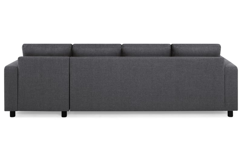 Crazy 4-sits Vändbar L-formad Divansoffa i Tyg - Mörkgrå - Möbler - Soffa - Divansoffor & schäslongsoffa