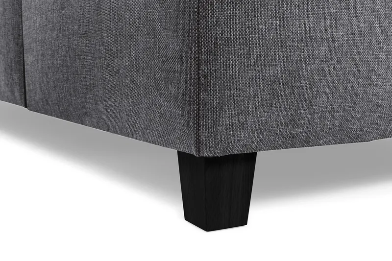 Crazy 4-sits Vändbar L-formad Divansoffa i Tyg - Mörkgrå - Möbler - Soffa - Divansoffor & schäslongsoffa - 4 sits soffa med divan