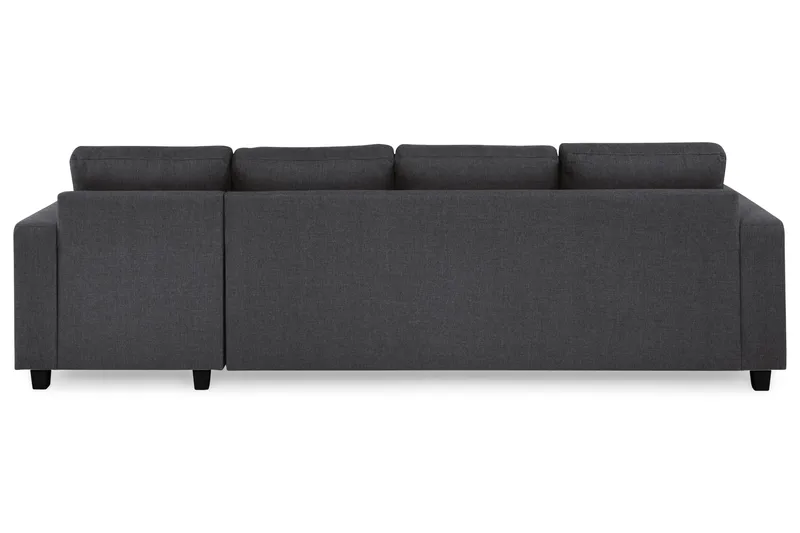 Crazy 4-sits Vändbar L-formad Divansoffa i Tyg - Mörkgrå - Möbler - Soffa - Divansoffor & schäslongsoffa - 4 sits soffa med divan