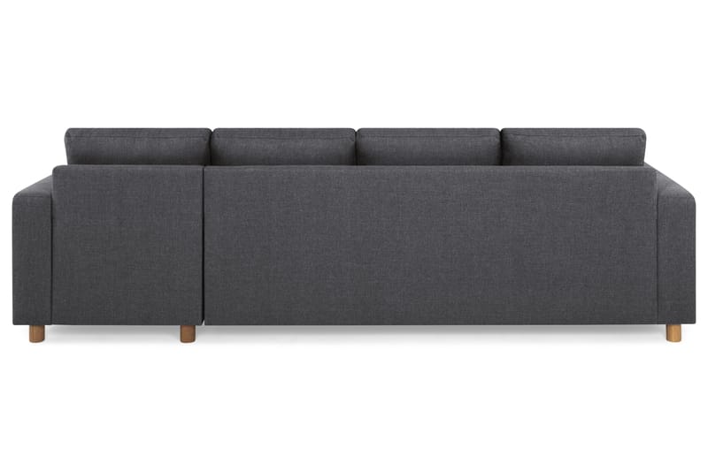 Crazy 4-sits Vändbar L-formad Divansoffa i Tyg - Mörkgrå - Möbler - Soffa - Divansoffor & schäslongsoffa