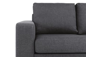 Crazy 4-sits Vändbar L-formad Divansoffa i Tyg - Mörkgrå - Möbler - Soffa - Divansoffor & schäslongsoffa