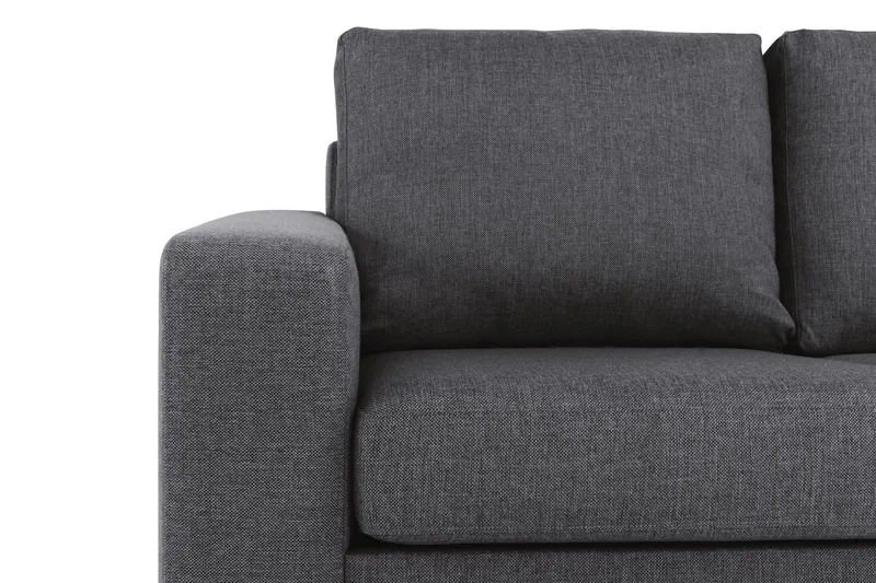 Crazy 4-sits Vändbar L-formad Divansoffa i Tyg - Mörkgrå - Möbler - Soffa - Divansoffor & schäslongsoffa - 4 sits soffa med divan