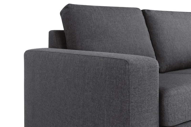 Crazy 4-sits Vändbar L-formad Divansoffa i Tyg - Mörkgrå - Möbler - Soffa - Divansoffor & schäslongsoffa - 4 sits soffa med divan