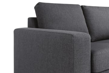 Crazy 4-sits Vändbar L-formad Divansoffa i Tyg - Mörkgrå - Möbler - Soffa - Divansoffor & schäslongsoffa