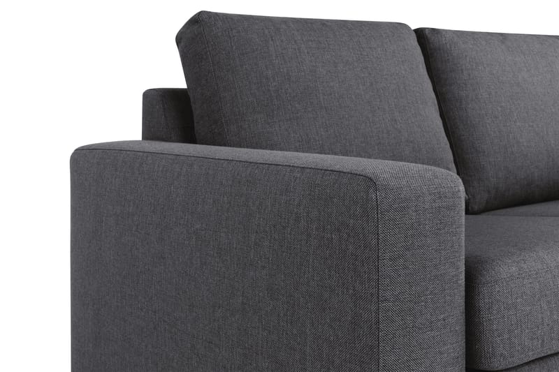 Crazy 4-sits Vändbar L-formad Divansoffa i Tyg - Mörkgrå - Möbler - Soffa - Divansoffor & schäslongsoffa - 4 sits soffa med divan