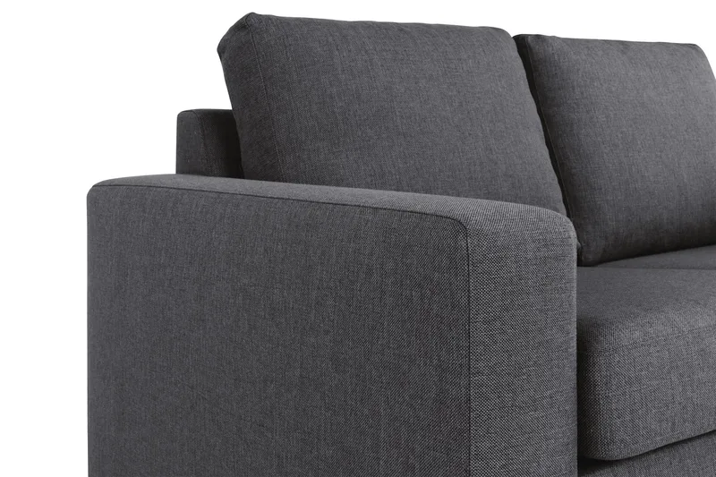 Crazy 4-sits Vändbar L-formad Divansoffa i Tyg - Mörkgrå - Möbler - Soffa - Divansoffor & schäslongsoffa - 4 sits soffa med divan
