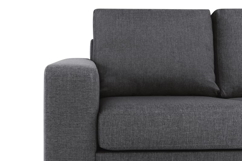 Crazy 4-sits Vändbar L-formad Divansoffa i Tyg - Mörkgrå - Möbler - Soffa - Divansoffor & schäslongsoffa