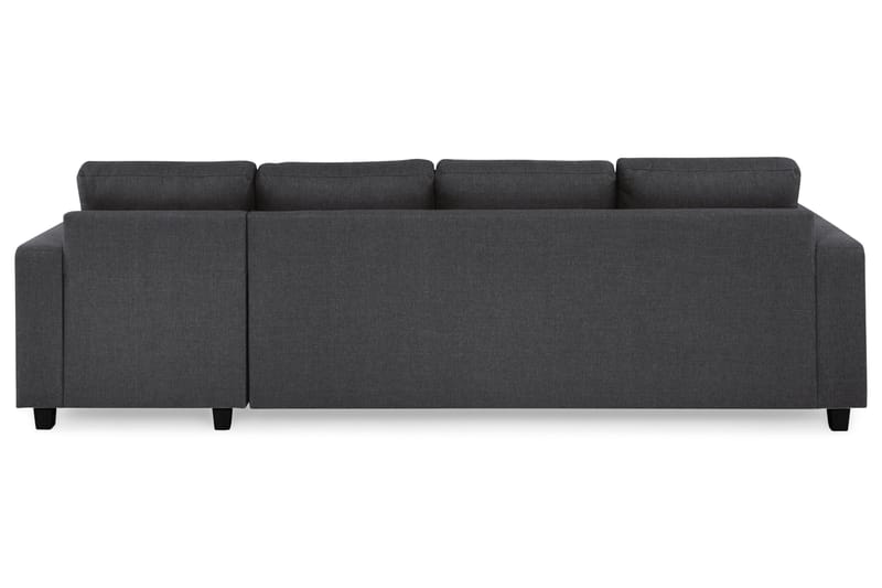 Crazy 4-sits Vändbar L-formad Divansoffa i Tyg - Mörkgrå - Möbler - Soffa - Divansoffor & schäslongsoffa