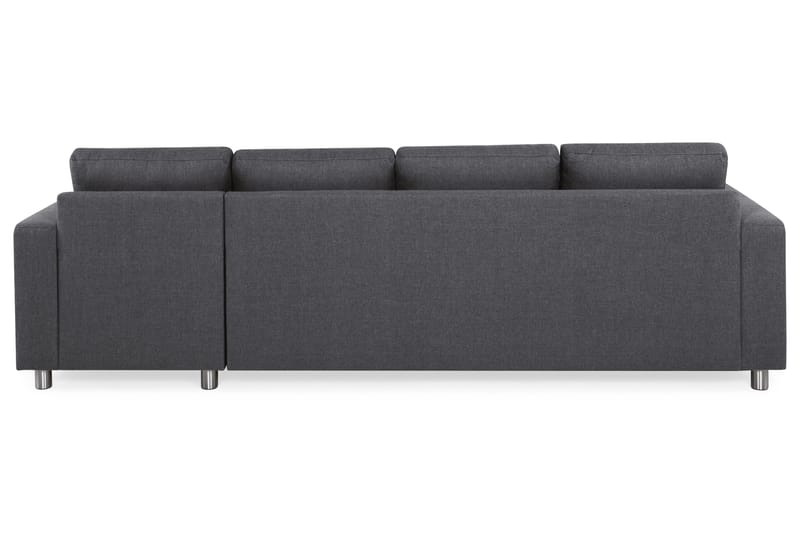 Crazy 4-sits Vändbar L-formad Divansoffa i Tyg - Mörkgrå - Möbler - Soffa - Divansoffor & schäslongsoffa - 4 sits soffa med divan