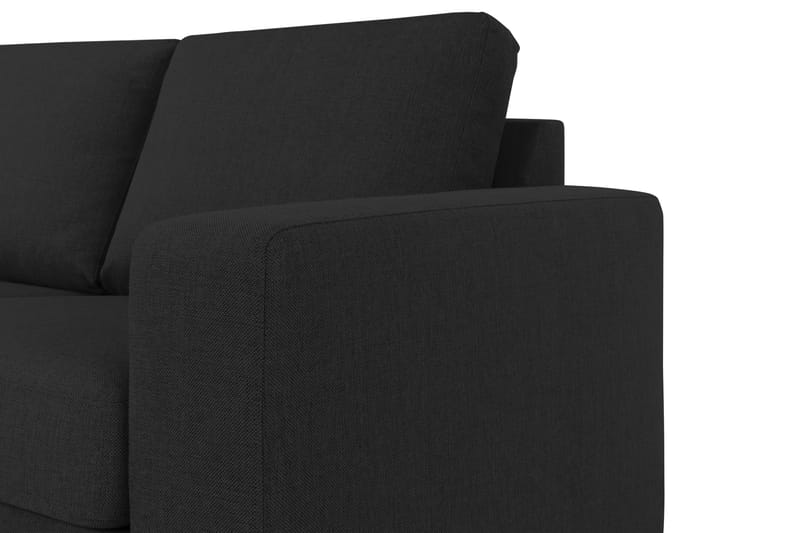 Crazy 4-sits Vänstervänd L-formad Schäslongsoffa i Tyg - Antracit - Möbler - Soffa - Divansoffor & schäslongsoffa - 3 sits soffa med divan