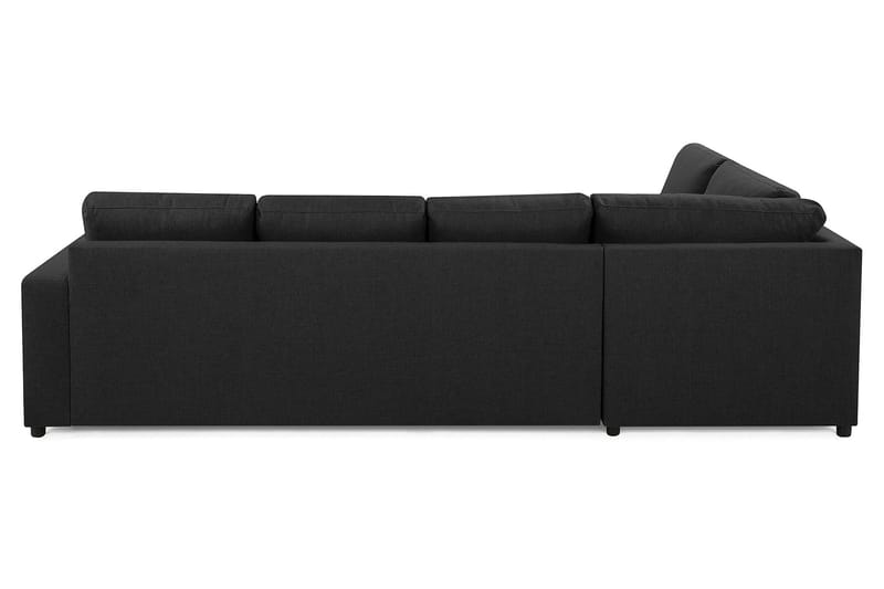 Crazy 4-sits Vänstervänd L-formad Schäslongsoffa i Tyg - Antracit - Möbler - Soffa - Divansoffor & schäslongsoffa