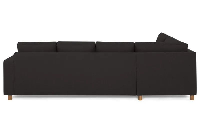 Crazy 4-sits Vänstervänd L-formad Schäslongsoffa i Tyg - Antracit - Möbler - Soffa - Divansoffor & schäslongsoffa - 3 sits soffa med divan