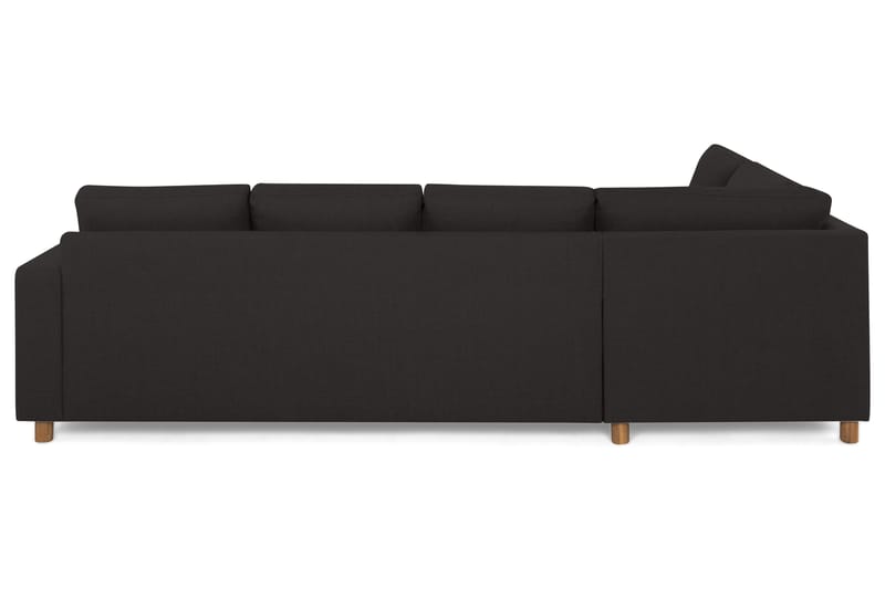 Crazy 4-sits Vänstervänd L-formad Schäslongsoffa i Tyg - Antracit - Möbler - Soffa - Divansoffor & schäslongsoffa