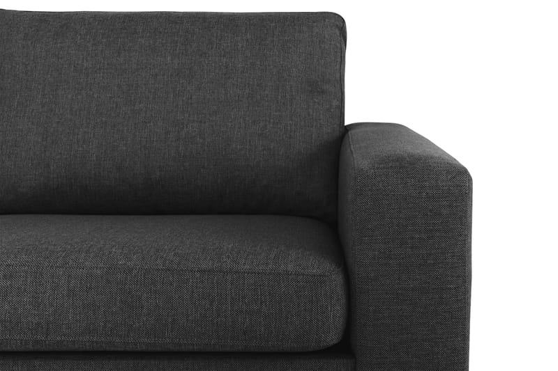 Crazy 4-sits Vänstervänd L-formad Schäslongsoffa i Tyg - Antracit - Möbler - Soffa - Divansoffor & schäslongsoffa