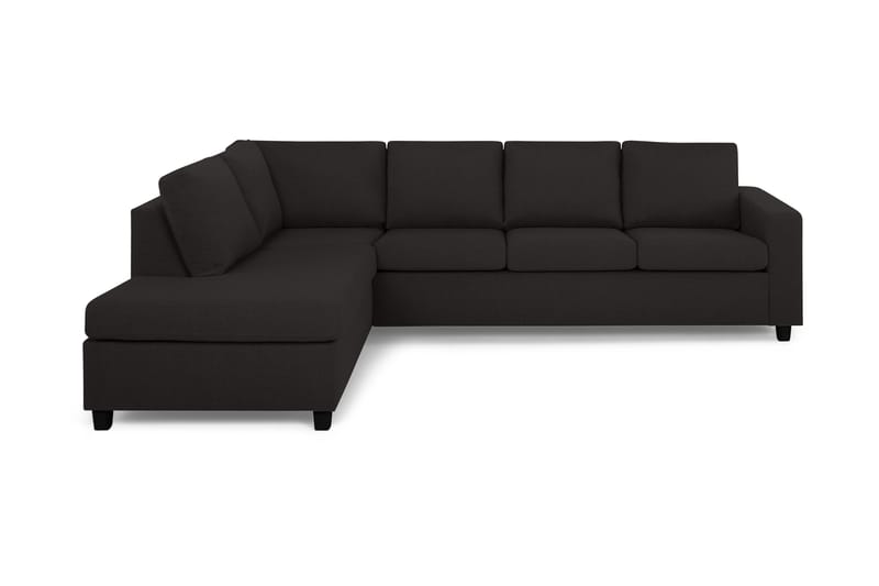 Crazy 4-sits Vänstervänd L-formad Schäslongsoffa i Tyg - Antracit - Möbler - Soffa - Divansoffor & schäslongsoffa