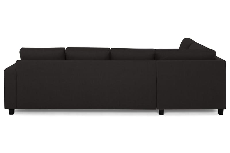 Crazy 4-sits Vänstervänd L-formad Schäslongsoffa i Tyg - Antracit - Möbler - Soffa - Divansoffor & schäslongsoffa