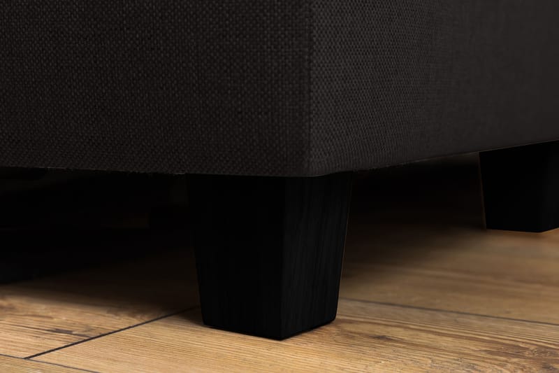 Crazy 4-sits Vänstervänd L-formad Schäslongsoffa i Tyg - Antracit - Möbler - Soffa - Divansoffor & schäslongsoffa