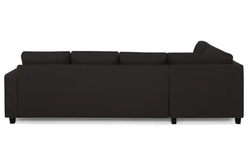 Crazy 4-sits Vänstervänd L-formad Schäslongsoffa i Tyg - Antracit - Möbler - Soffa - Divansoffor & schäslongsoffa