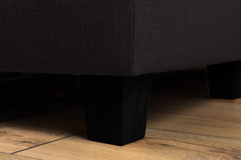 Crazy 4-sits Vänstervänd L-formad Schäslongsoffa i Tyg - Antracit - Möbler - Soffa - Divansoffor & schäslongsoffa - 3 sits soffa med divan