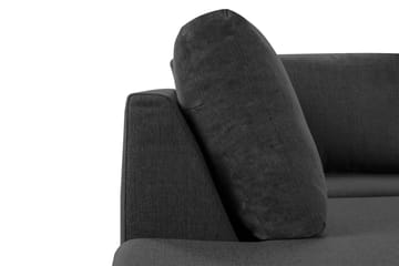 Crazy 4-sits Vänstervänd L-formad Schäslongsoffa i Tyg - Antracit - Möbler - Soffa - Divansoffor & schäslongsoffa