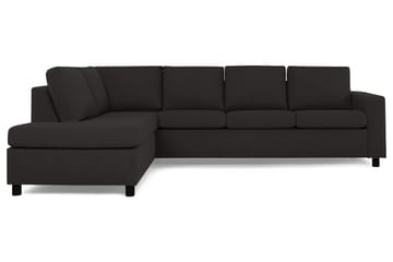 Crazy 4-sits Vänstervänd L-formad Schäslongsoffa i Tyg - Antracit - Möbler - Soffa - Divansoffor & schäslongsoffa