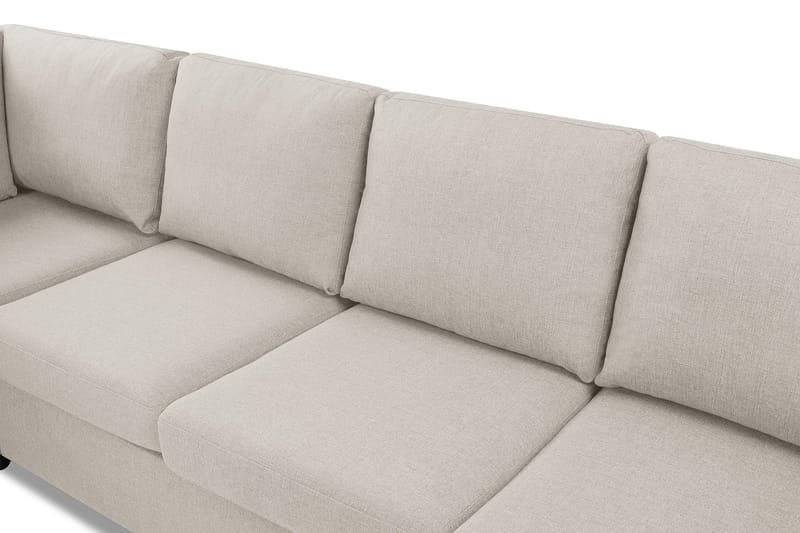 Crazy 4-sits Vänstervänd L-formad Schäslongsoffa i Tyg - Beige - Möbler - Soffa - Divansoffor & schäslongsoffa