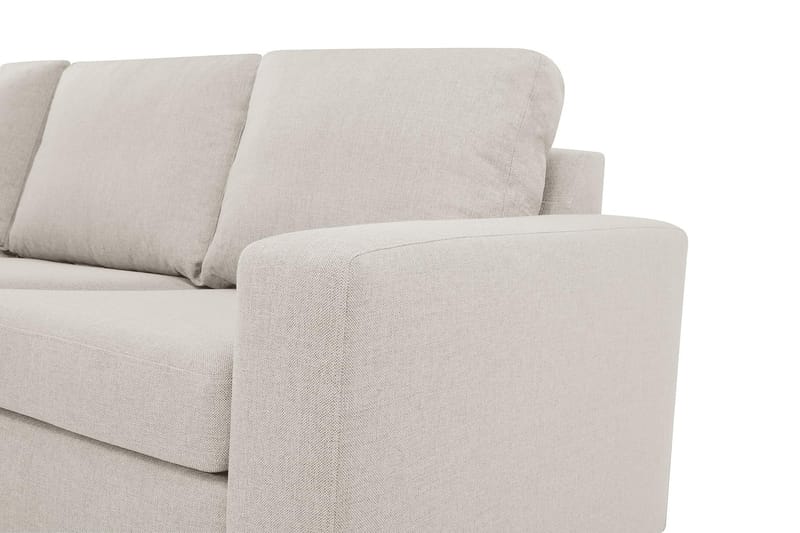 Crazy 4-sits Vänstervänd L-formad Schäslongsoffa i Tyg - Beige - Möbler - Soffa - Divansoffor & schäslongsoffa