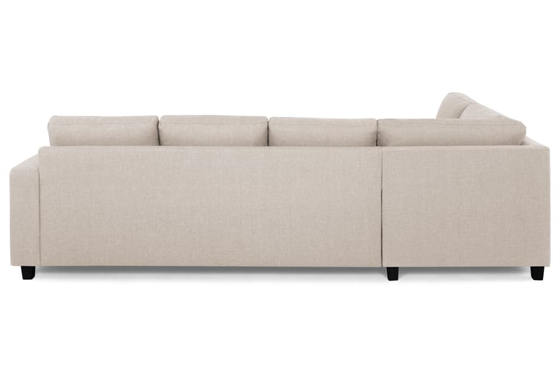 Crazy 4-sits Vänstervänd L-formad Schäslongsoffa i Tyg - Beige - Möbler - Soffa - Divansoffor & schäslongsoffa