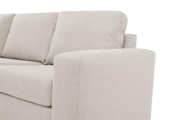 Crazy 4-sits Vänstervänd L-formad Schäslongsoffa i Tyg - Beige - Möbler - Soffa - Divansoffor & schäslongsoffa