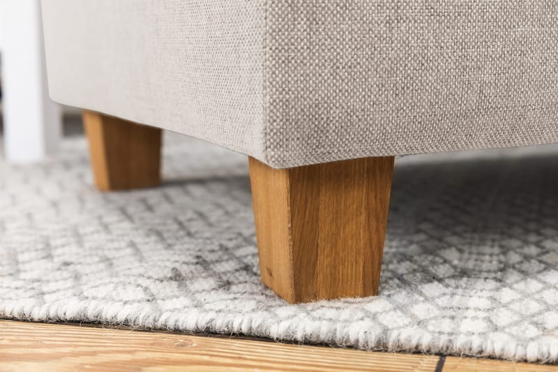 Crazy 4-sits Vänstervänd L-formad Schäslongsoffa i Tyg - Beige - Möbler - Soffa - Divansoffor & schäslongsoffa - 3 sits soffa med divan