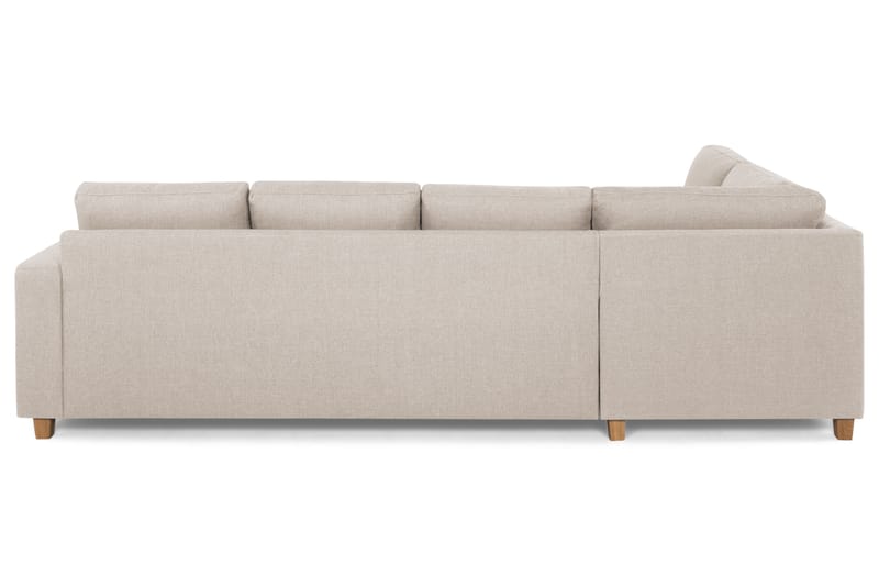 Crazy 4-sits Vänstervänd L-formad Schäslongsoffa i Tyg - Beige - Möbler - Soffa - Divansoffor & schäslongsoffa