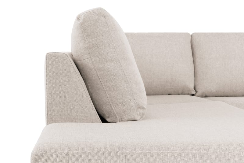 Crazy 4-sits Vänstervänd L-formad Schäslongsoffa i Tyg - Beige - Möbler - Soffa - Divansoffor & schäslongsoffa