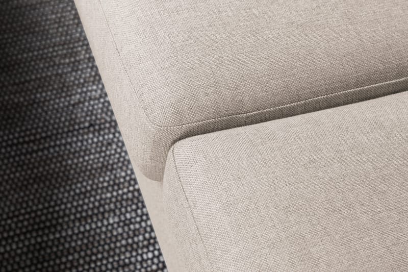 Crazy 4-sits Vänstervänd L-formad Schäslongsoffa i Tyg - Beige - Möbler - Soffa - Divansoffor & schäslongsoffa