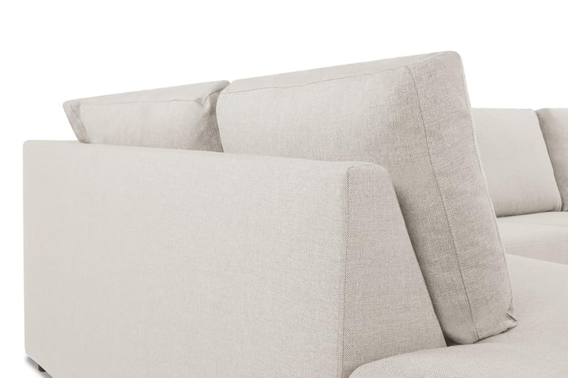 Crazy 4-sits Vänstervänd L-formad Schäslongsoffa i Tyg - Beige - Möbler - Soffa - Divansoffor & schäslongsoffa - 3 sits soffa med divan