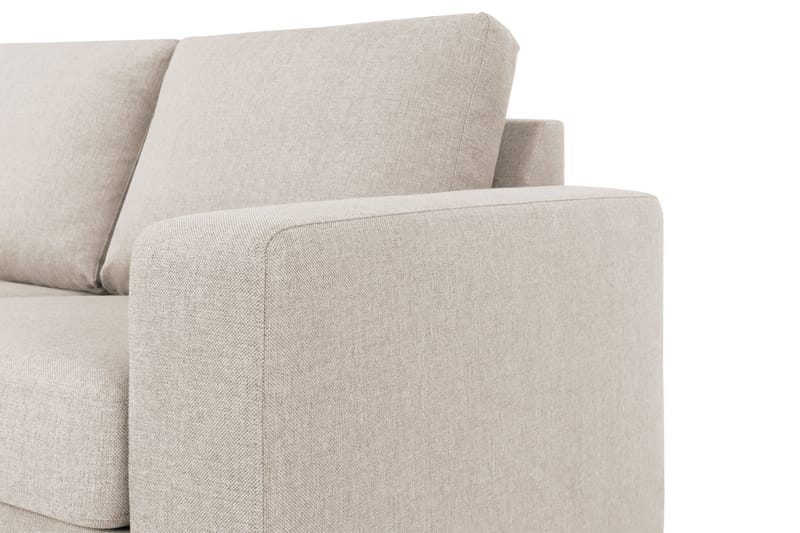 Crazy 4-sits Vänstervänd L-formad Schäslongsoffa i Tyg - Beige - Möbler - Soffa - Divansoffor & schäslongsoffa