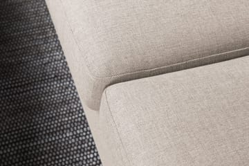 Crazy 4-sits Vänstervänd L-formad Schäslongsoffa i Tyg - Beige - Möbler - Soffa - Divansoffor & schäslongsoffa