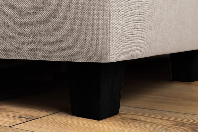 Crazy 4-sits Vänstervänd L-formad Schäslongsoffa i Tyg - Beige - Möbler - Soffa - Divansoffor & schäslongsoffa - 3 sits soffa med divan