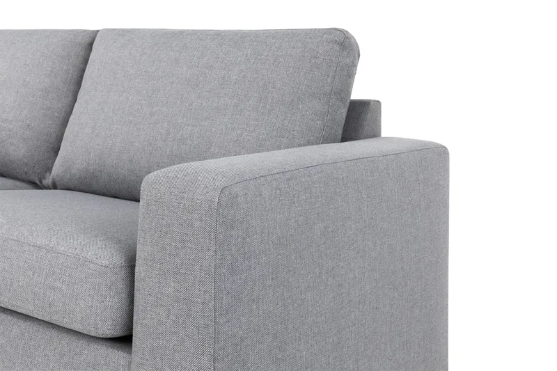 Crazy 4-sits Vänstervänd L-formad Schäslongsoffa i Tyg - Grå - Möbler - Soffa - Divansoffor & schäslongsoffa - 3 sits soffa med divan