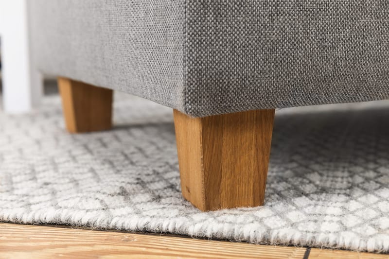 Crazy 4-sits Vänstervänd L-formad Schäslongsoffa i Tyg - Grå - Möbler - Soffa - Divansoffor & schäslongsoffa - 3 sits soffa med divan