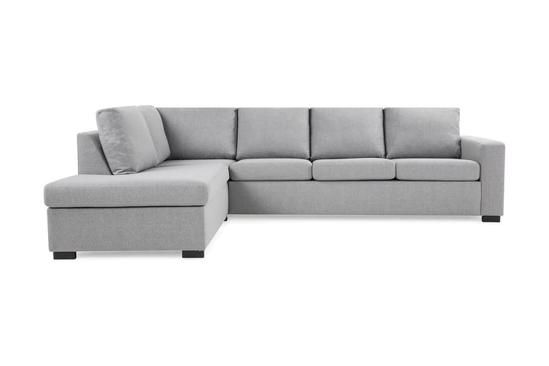 Crazy 4-sits Vänstervänd L-formad Schäslongsoffa i Tyg - Grå - Möbler - Soffa - Divansoffor & schäslongsoffa