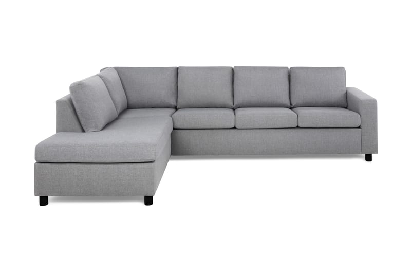 Crazy 4-sits Vänstervänd L-formad Schäslongsoffa i Tyg - Grå - Möbler - Soffa - Divansoffor & schäslongsoffa