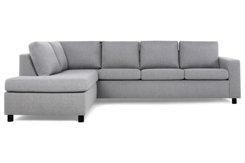 Crazy 4-sits Vänstervänd L-formad Schäslongsoffa i Tyg - Grå - Möbler - Soffa - Divansoffor & schäslongsoffa