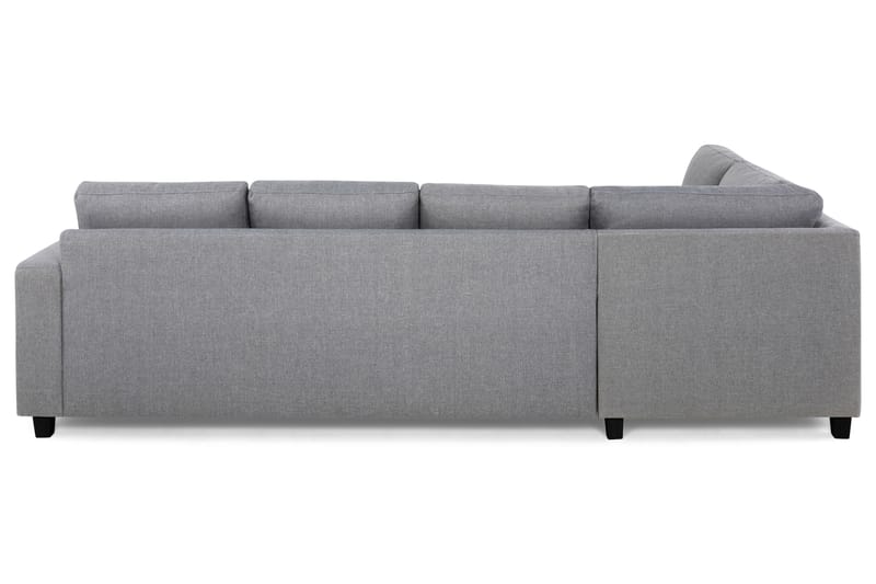 Crazy 4-sits Vänstervänd L-formad Schäslongsoffa i Tyg - Grå - Möbler - Soffa - Divansoffor & schäslongsoffa